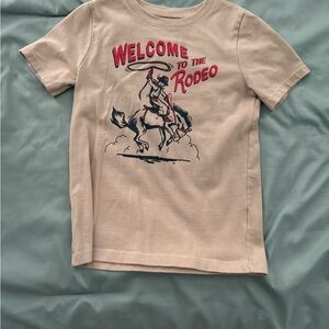 Garanimals Cream Tee with Red & Navy Rodeo Graphic